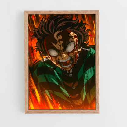ap-tanjiro kamado-7 cadre Bois clair