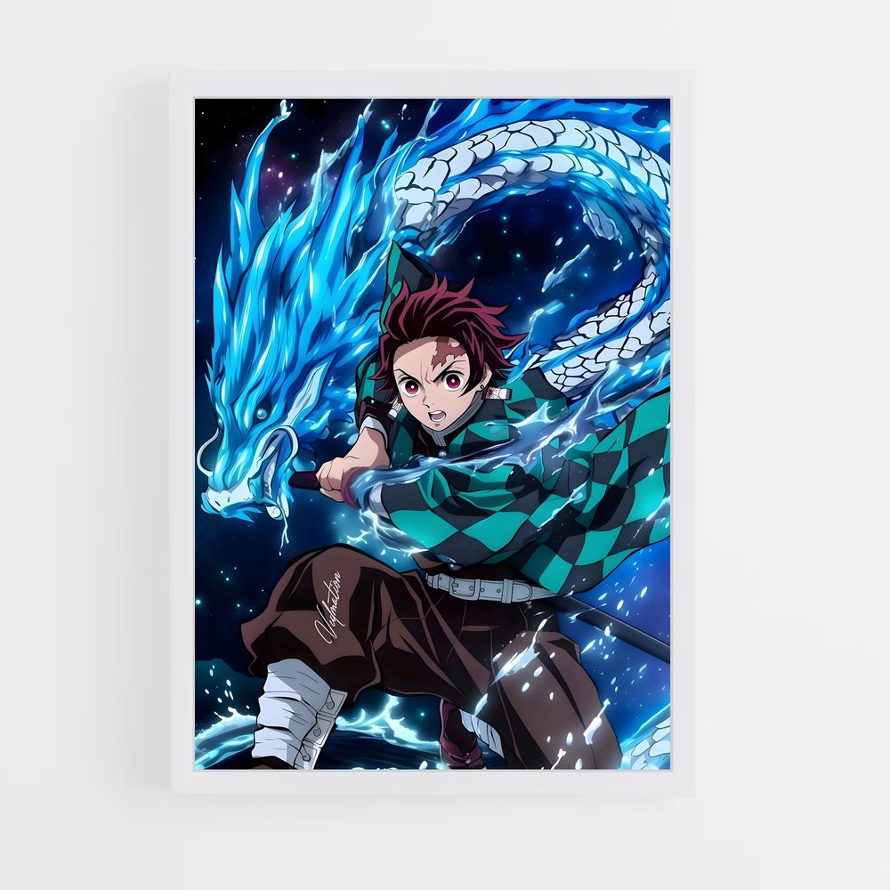 ap-tanjiro kamado-8 cadre Blanc