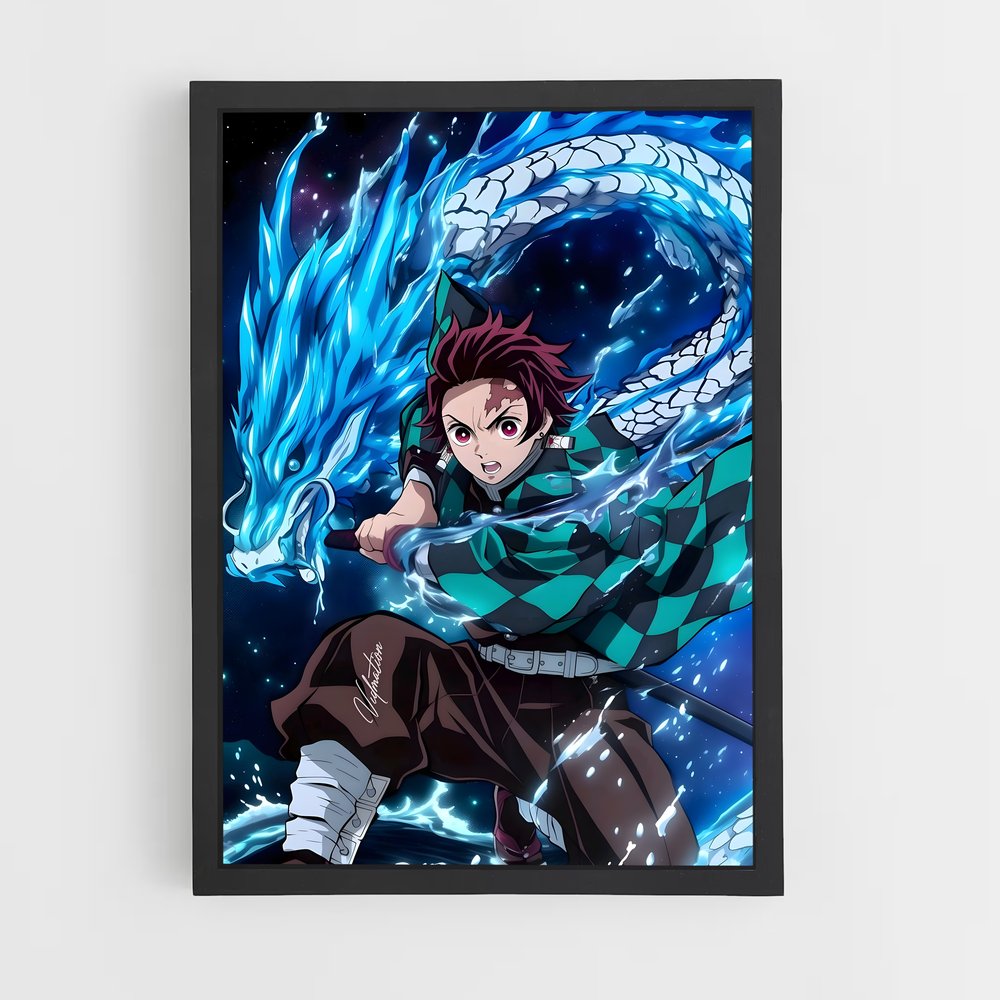 ap-tanjiro kamado-8 cadre Noir