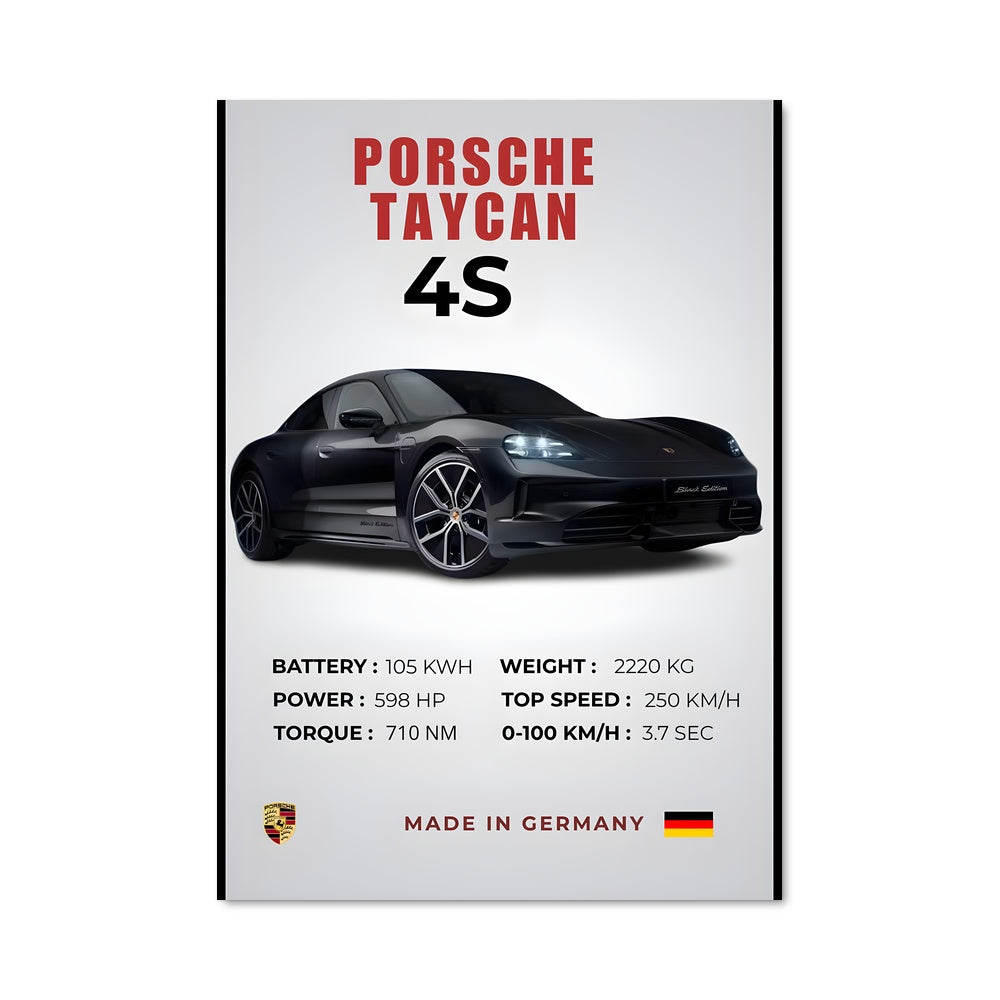 Poster Électro-Porsche