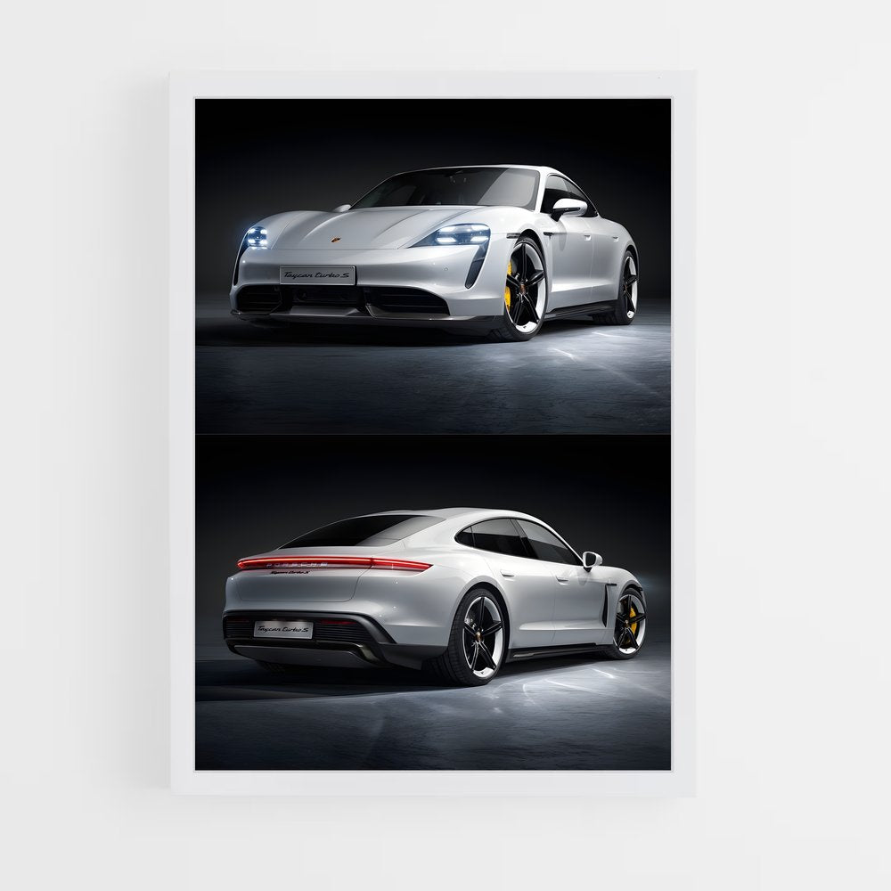 ap-taycan turbo s-1 cadre Blanc