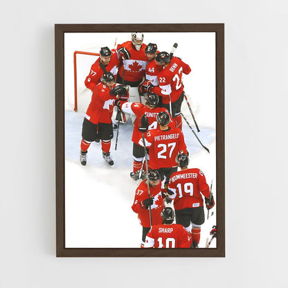 ap-team canada hockey-1 cadre Bois foncé