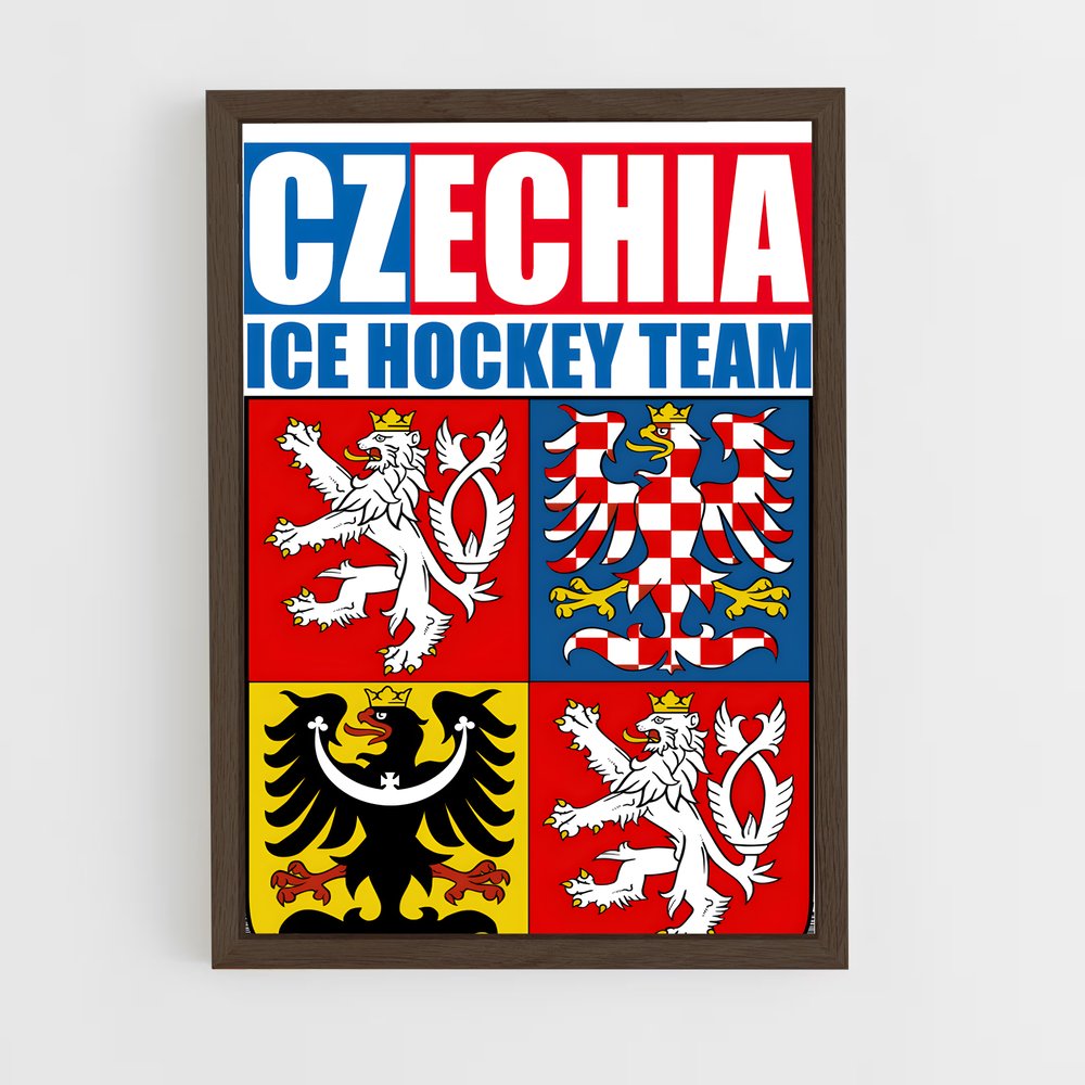 ap-team czech republic hockey-1 cadre Bois foncé