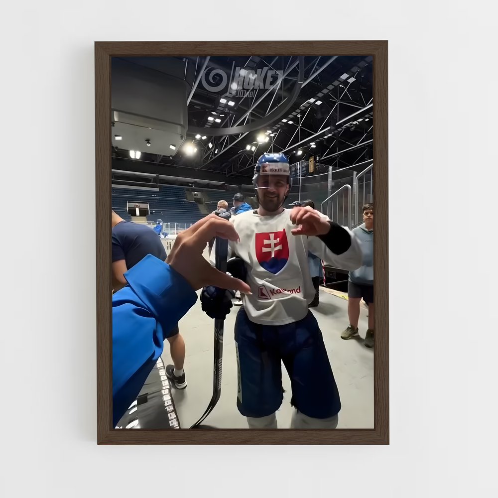 ap-team slovakia hockey-1 cadre Bois foncé