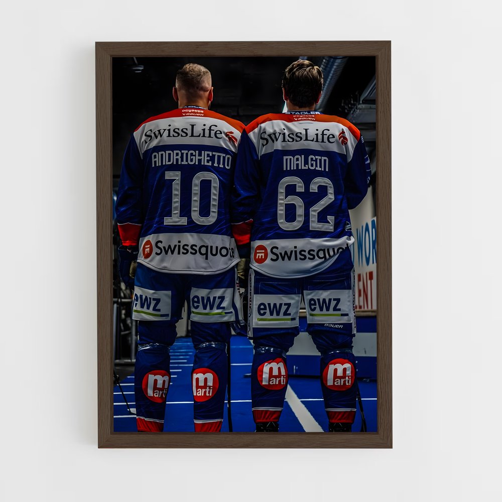 ap-team switzerland hockey-1 cadre Bois foncé
