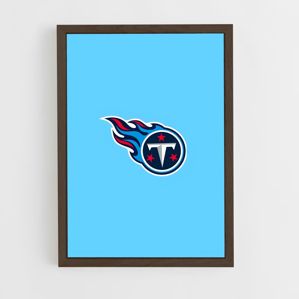 ap-tennessee titans-1 cadre Bois foncé