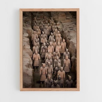 ap-terracotta army-14 cadre Bois clair