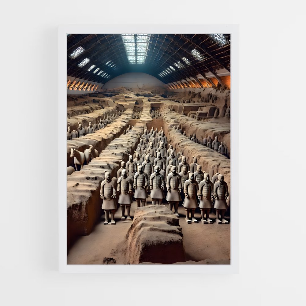 ap-terracotta army-6 cadre Blanc