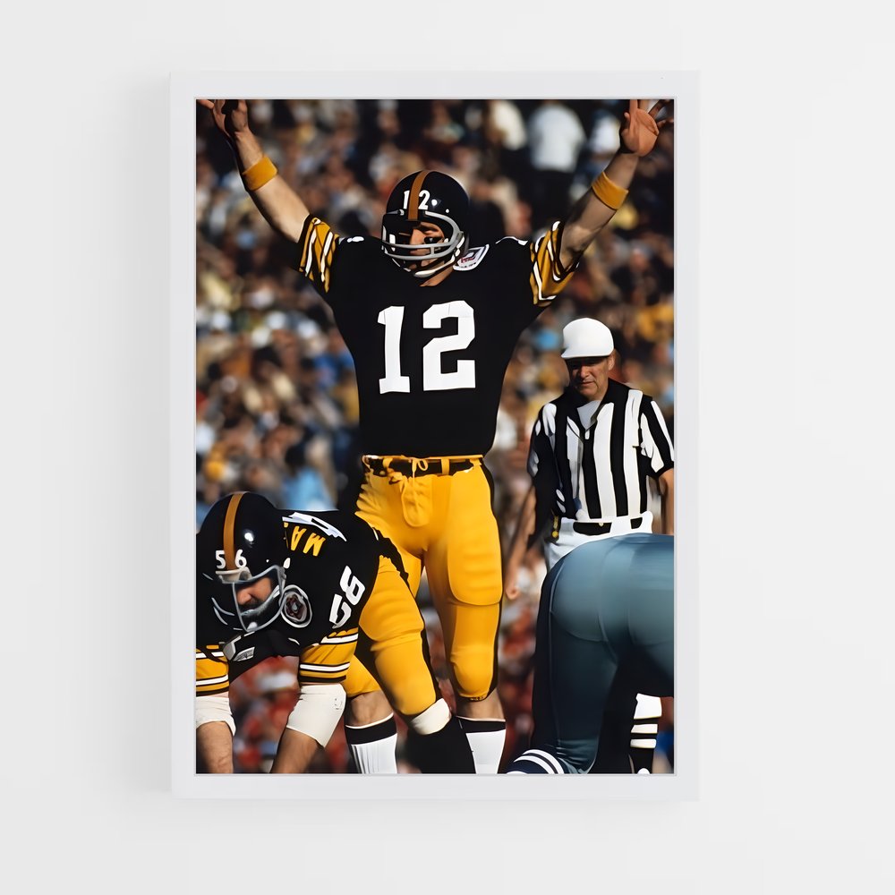 ap-terry bradshaw-1 cadre Blanc