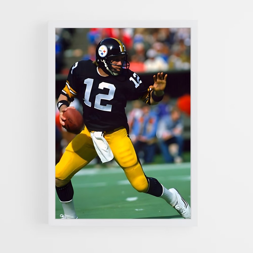 ap-terry bradshaw-3 cadre Blanc