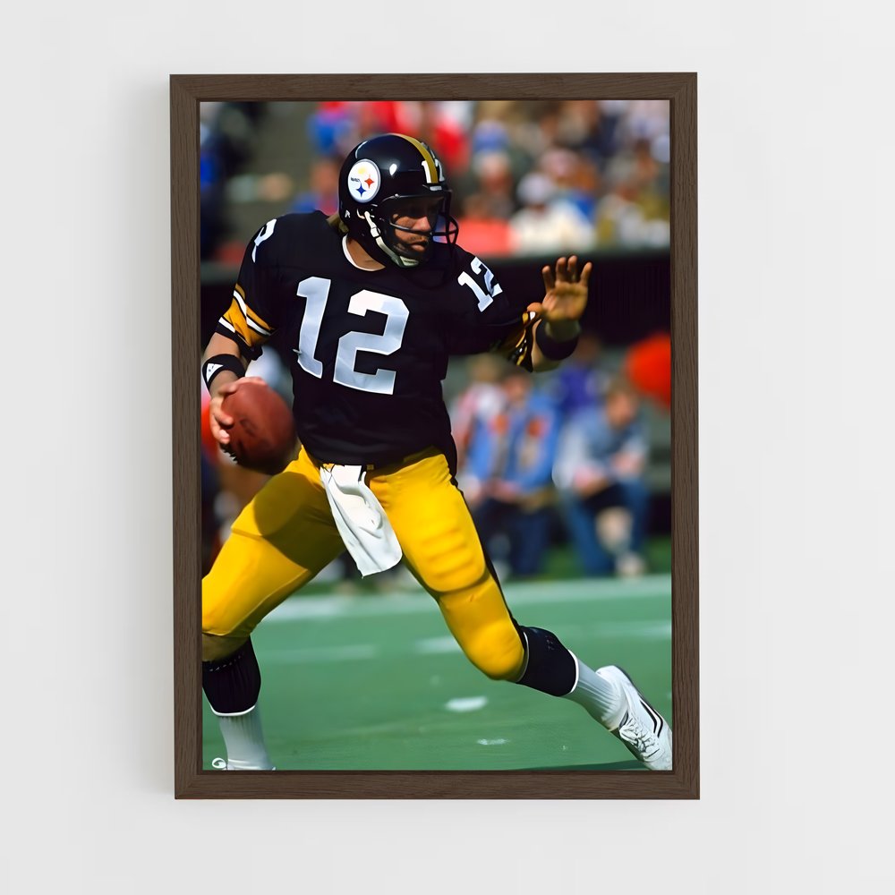 ap-terry bradshaw-3 cadre Bois foncé