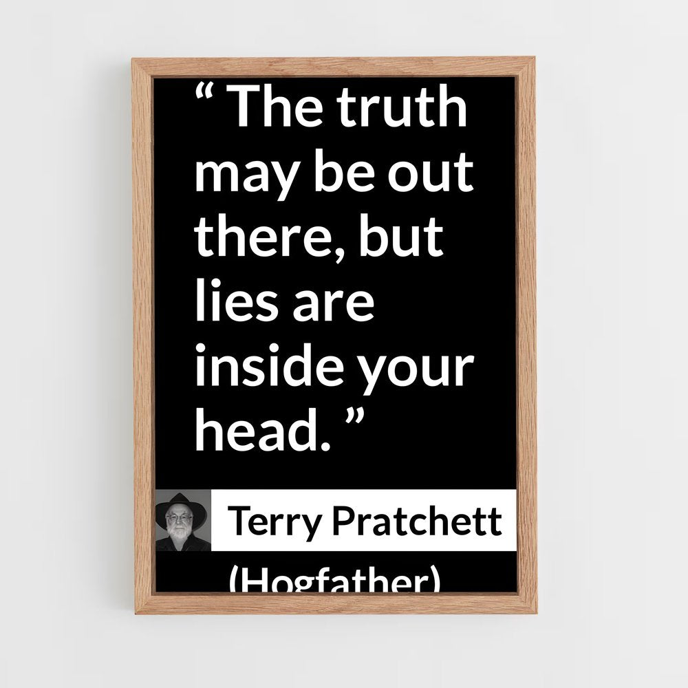 ap-terry pratchett-4 cadre Bois clair