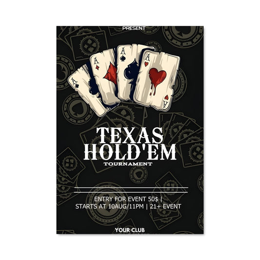 Poster Texas holdem 87