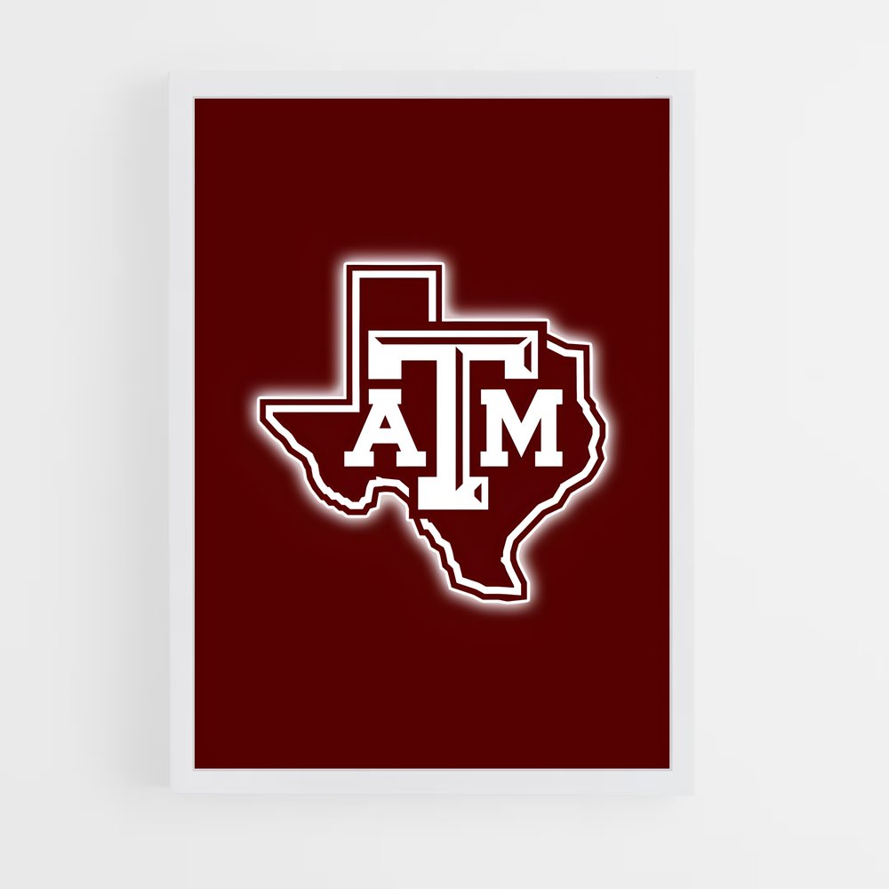 ap-texas aandm aggies-1 cadre Blanc