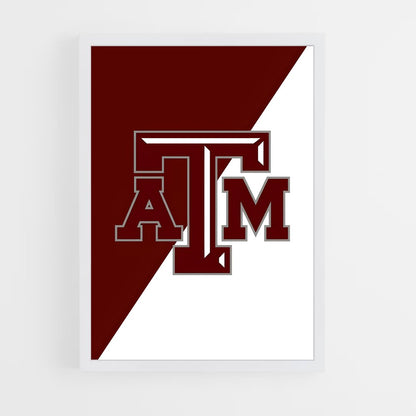 ap-texas aandm aggies-2 cadre Blanc