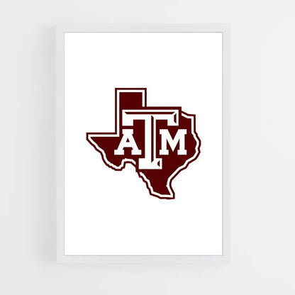ap-texas aandm aggies-3 cadre Blanc