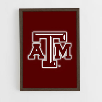 ap-texas aandm aggies-4 cadre Bois foncé
