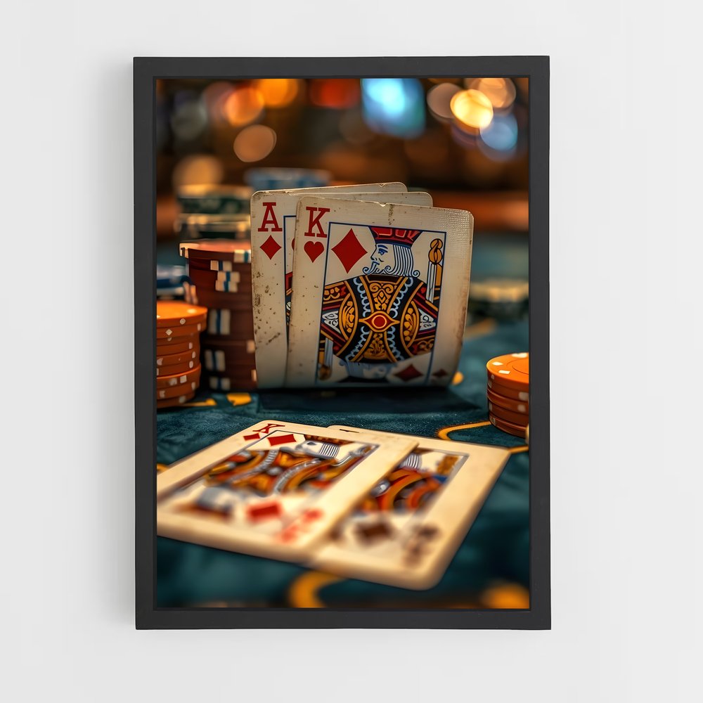 ap-texas holdem-2 cadre Noir