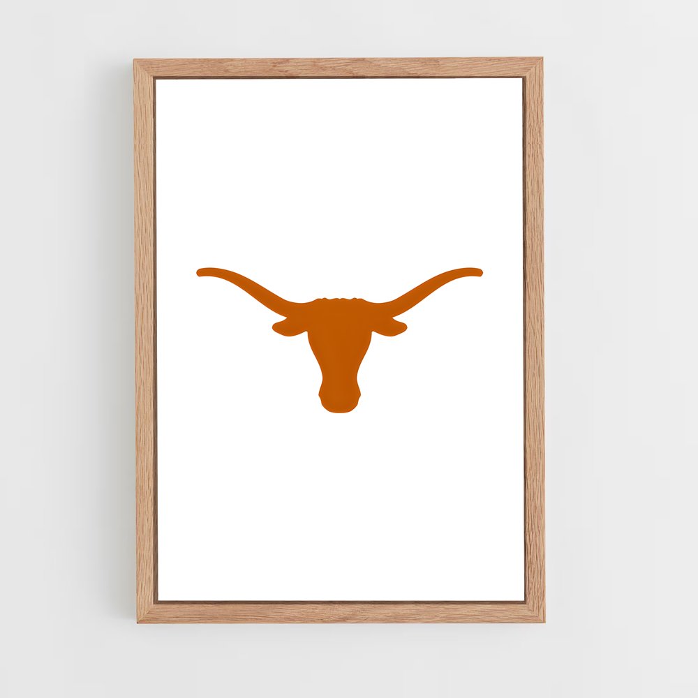 ap-texas longhorns-1 cadre Bois clair