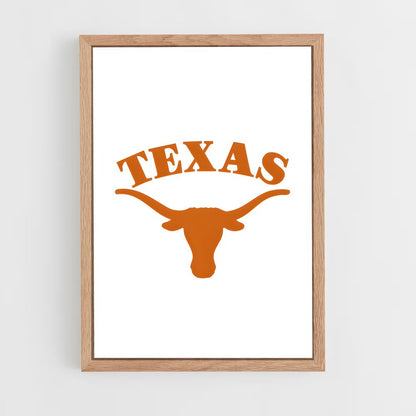ap-texas longhorns-3 cadre Bois clair