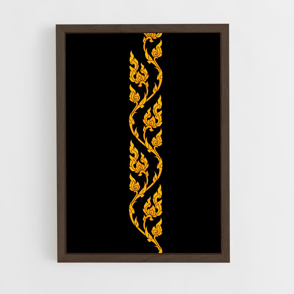 ap-thai patterns-2 cadre Bois foncé