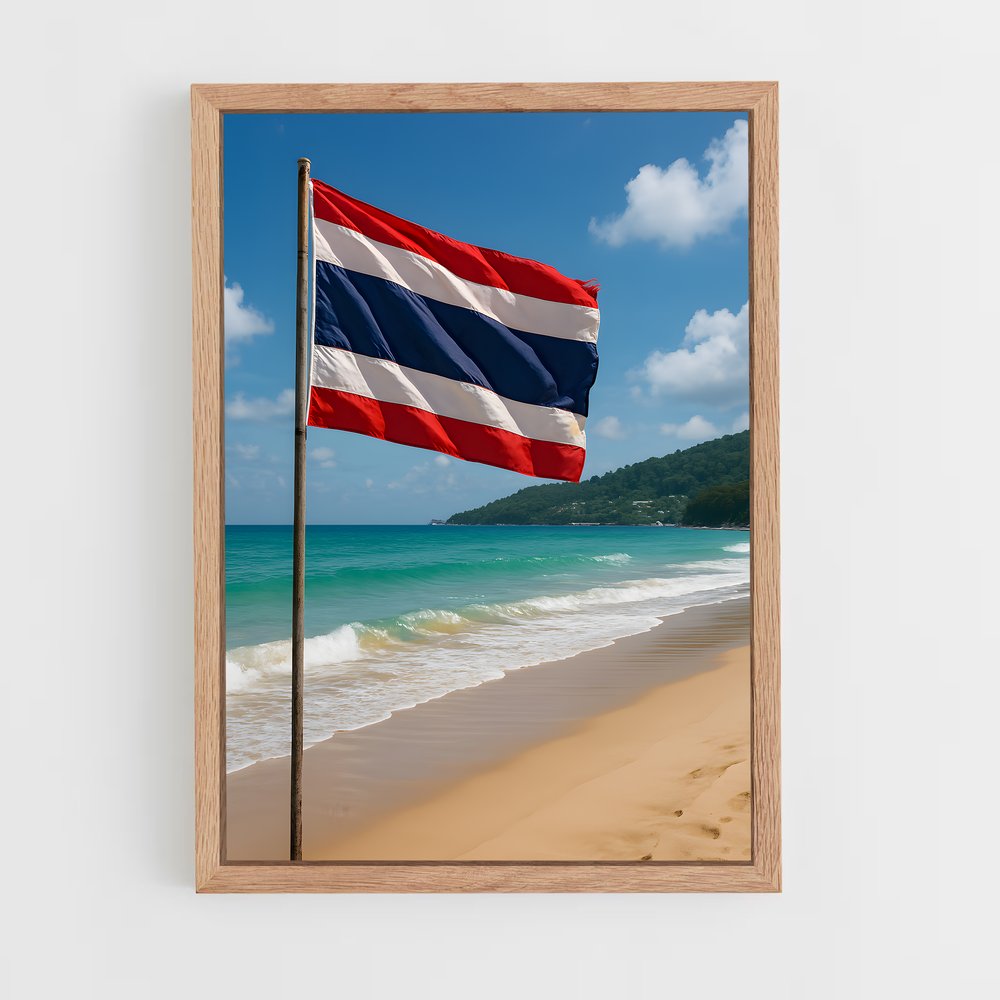 ap-thailand flag-1 cadre Bois clair