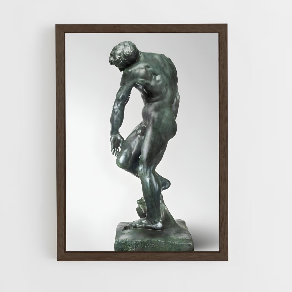 ap-the age of bronze rodin-4 cadre Bois foncé