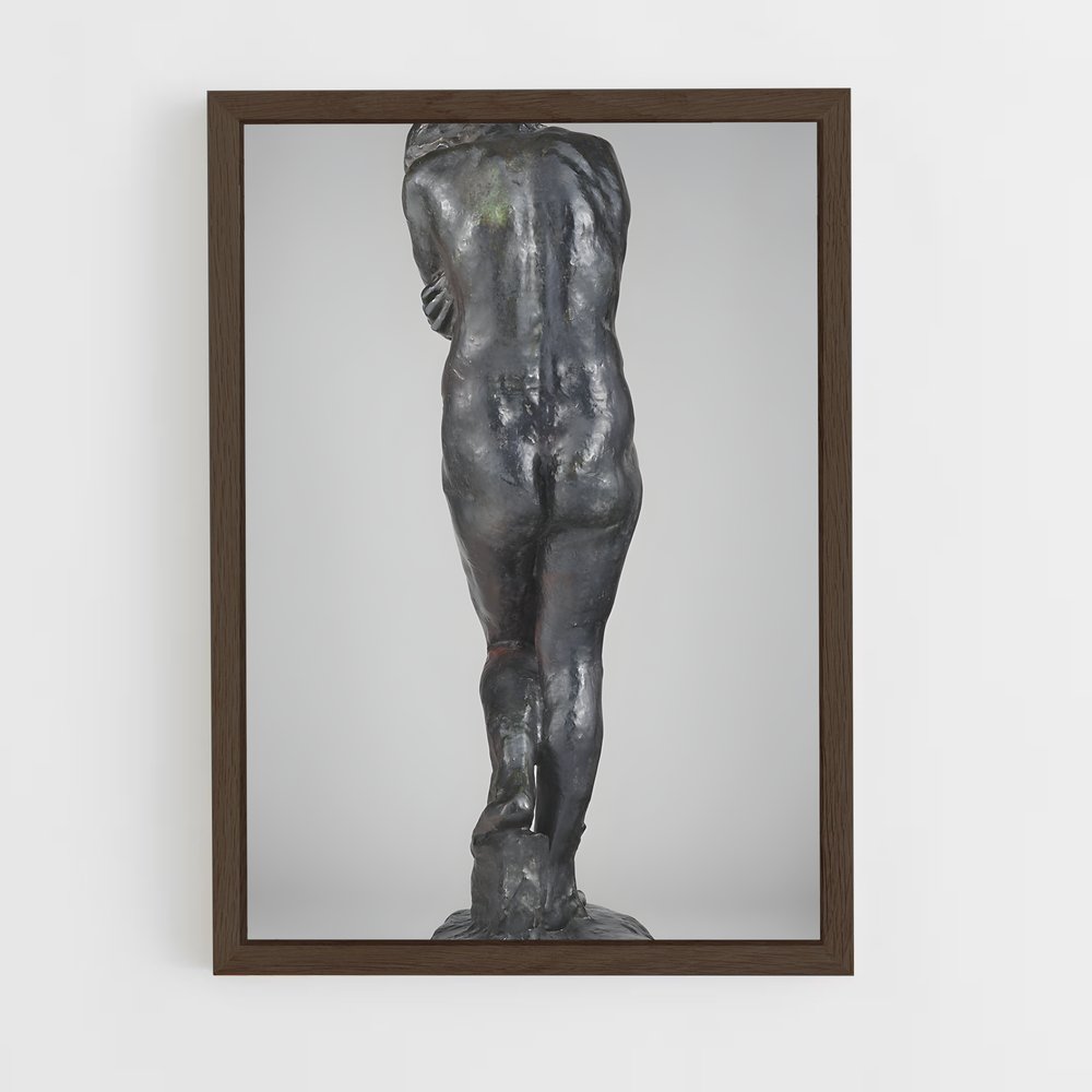 ap-the age of bronze rodin-5 cadre Bois foncé