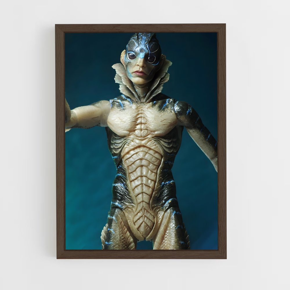 ap-the amphibian man-3 cadre Bois foncé