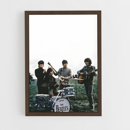 ap-the beatles-1 cadre Bois foncé
