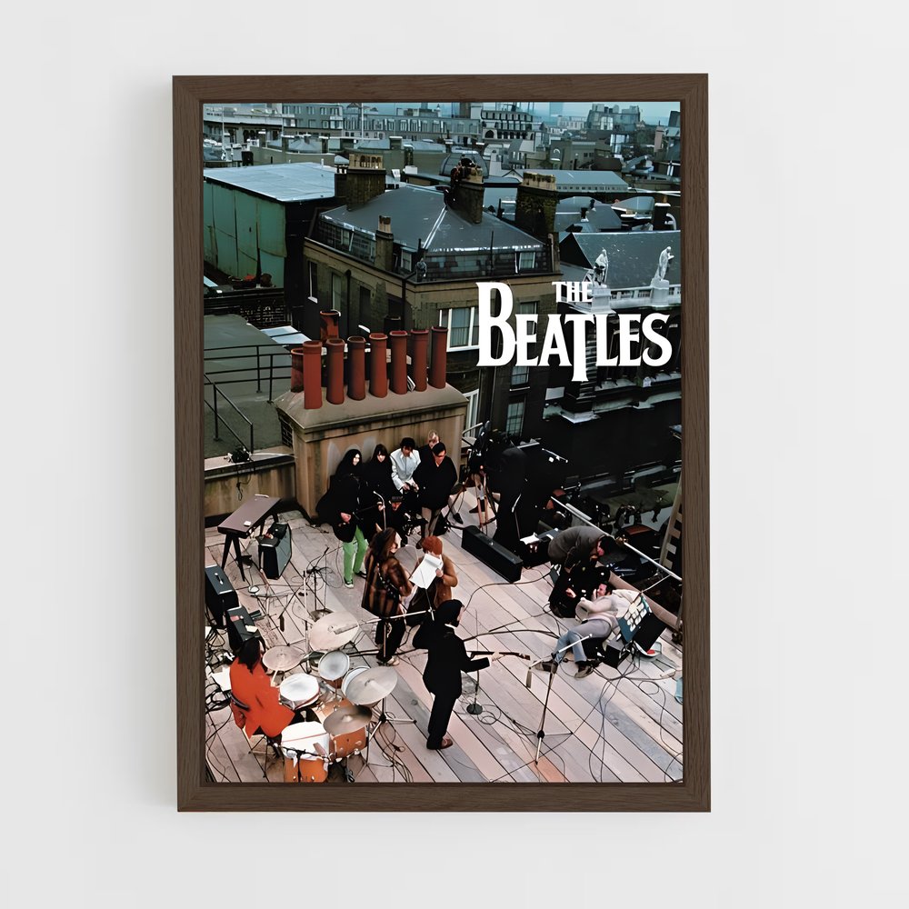 ap-the beatles-3 cadre Bois foncé
