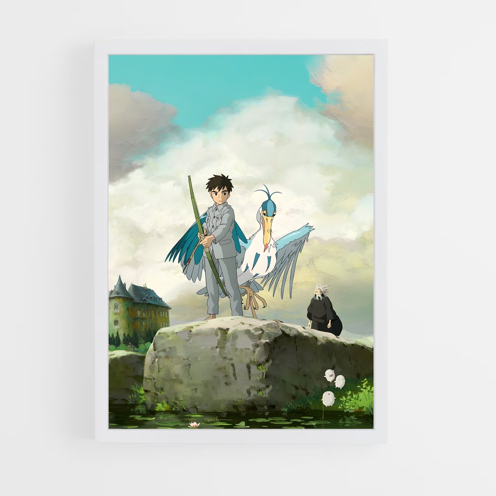 ap-the boy and the heron-1 cadre Blanc