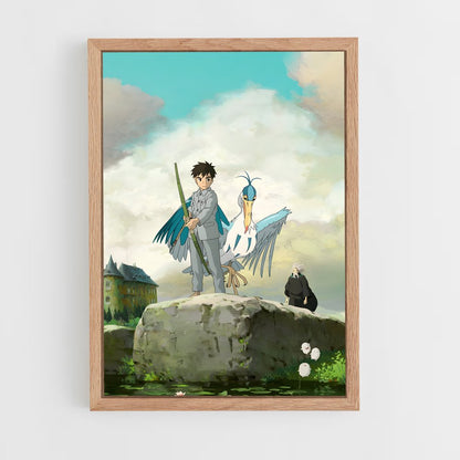 ap-the boy and the heron-1 cadre Bois clair