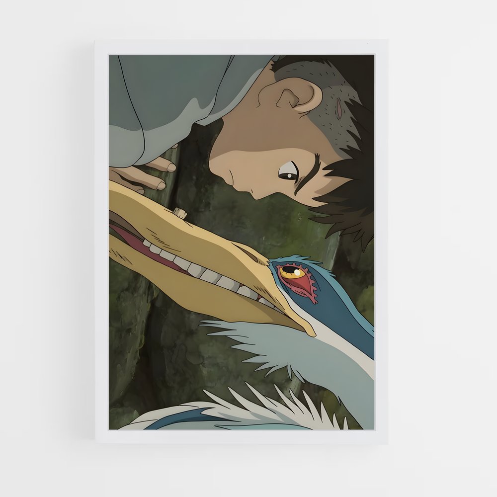 ap-the boy and the heron-2 cadre Blanc
