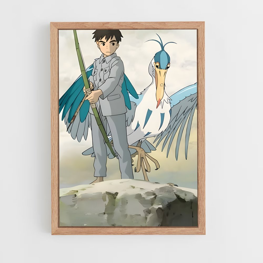 ap-the boy and the heron-3 cadre Bois clair