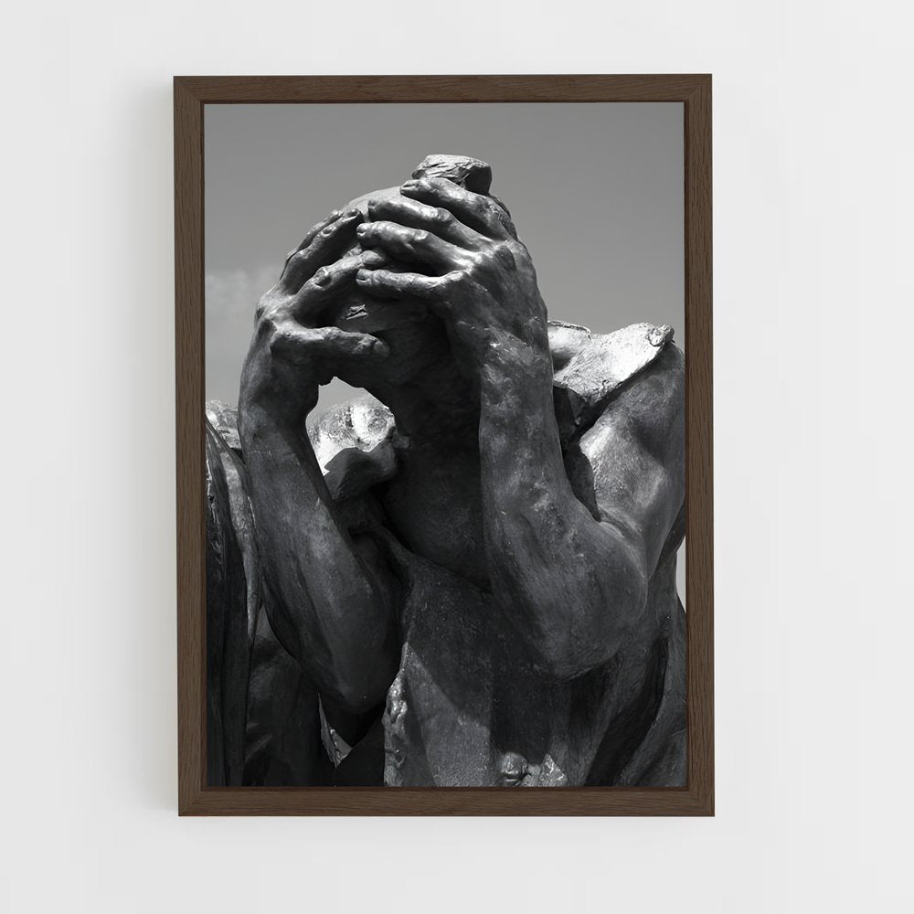 ap-the burghers of calais rodin-2 cadre Bois foncé