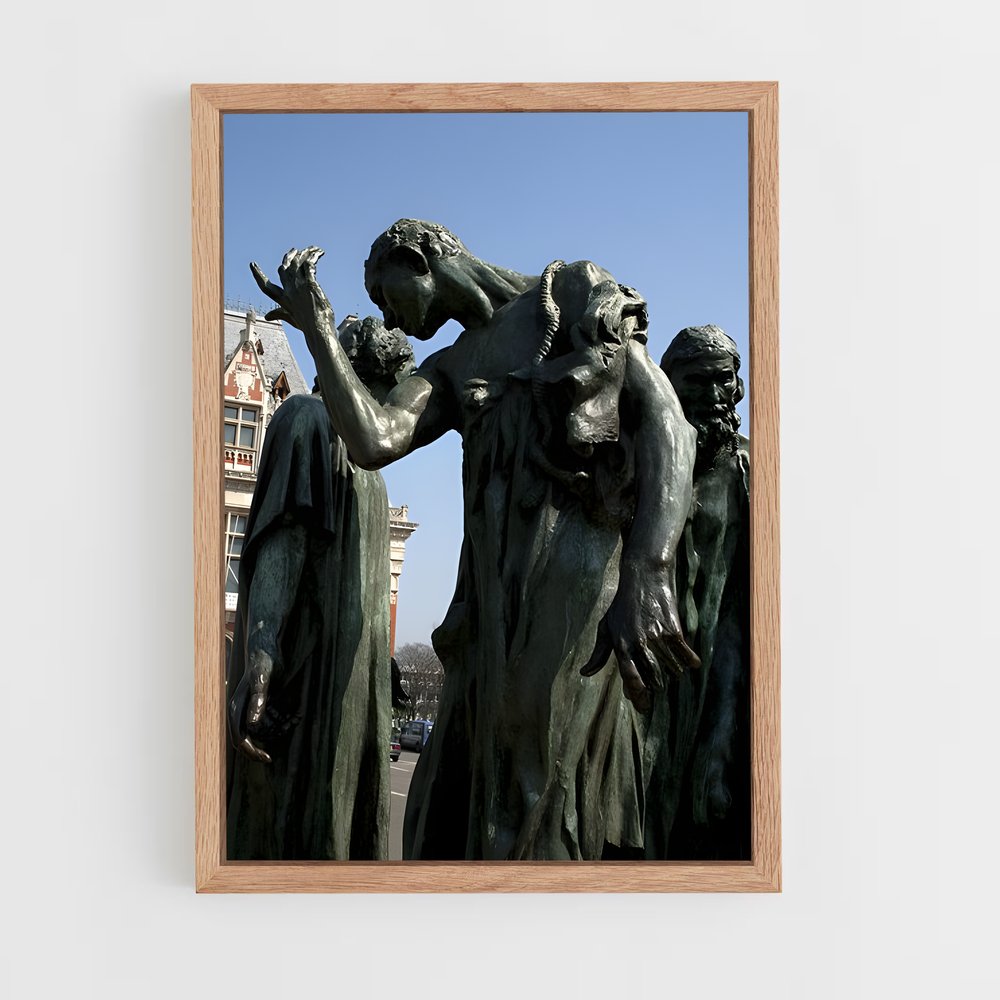 ap-the burghers of calais rodin-3 cadre Bois clair