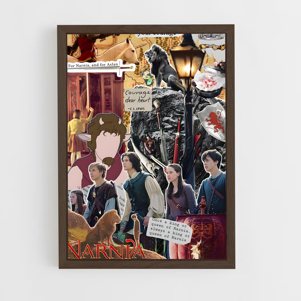 ap-the chronicles of narnia-3 cadre Bois foncé