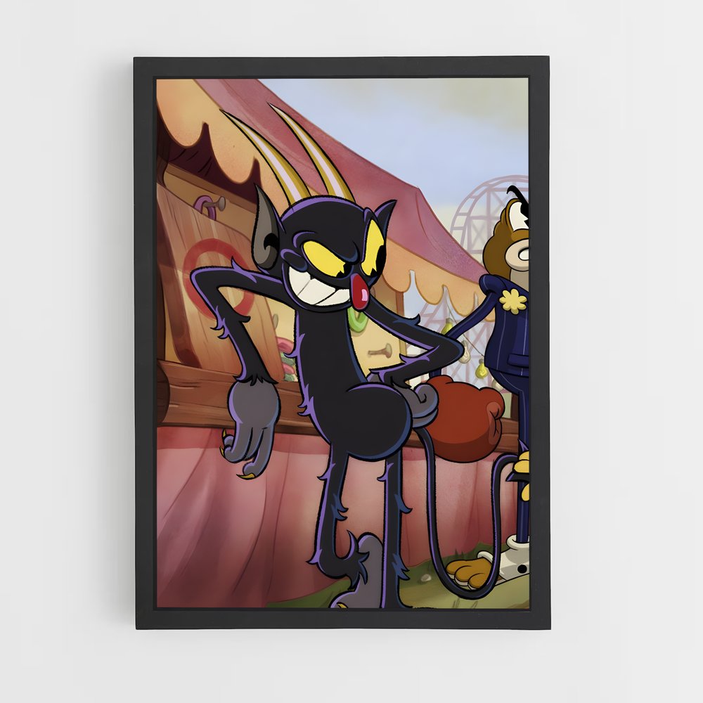 ap-the devil cuphead-3 cadre Noir