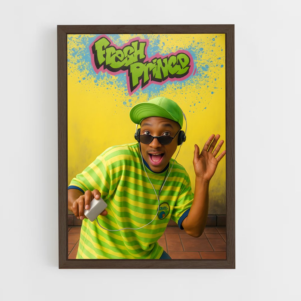 ap-the fresh prince of bel air-9 cadre Bois foncé