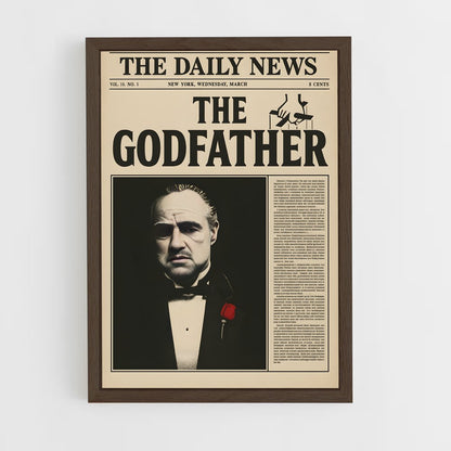 ap-the godfather-15 cadre Bois foncé