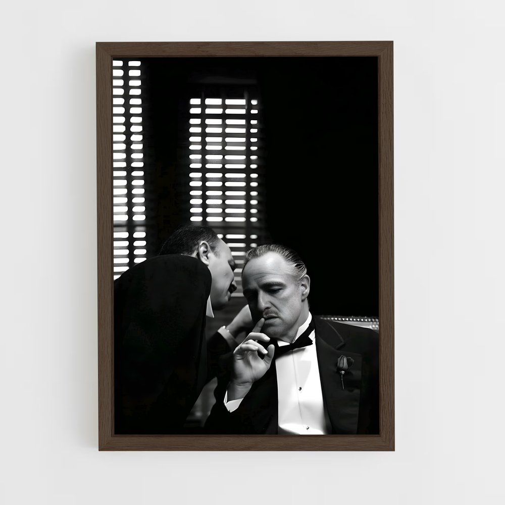 ap-the godfather-5 cadre Bois foncé