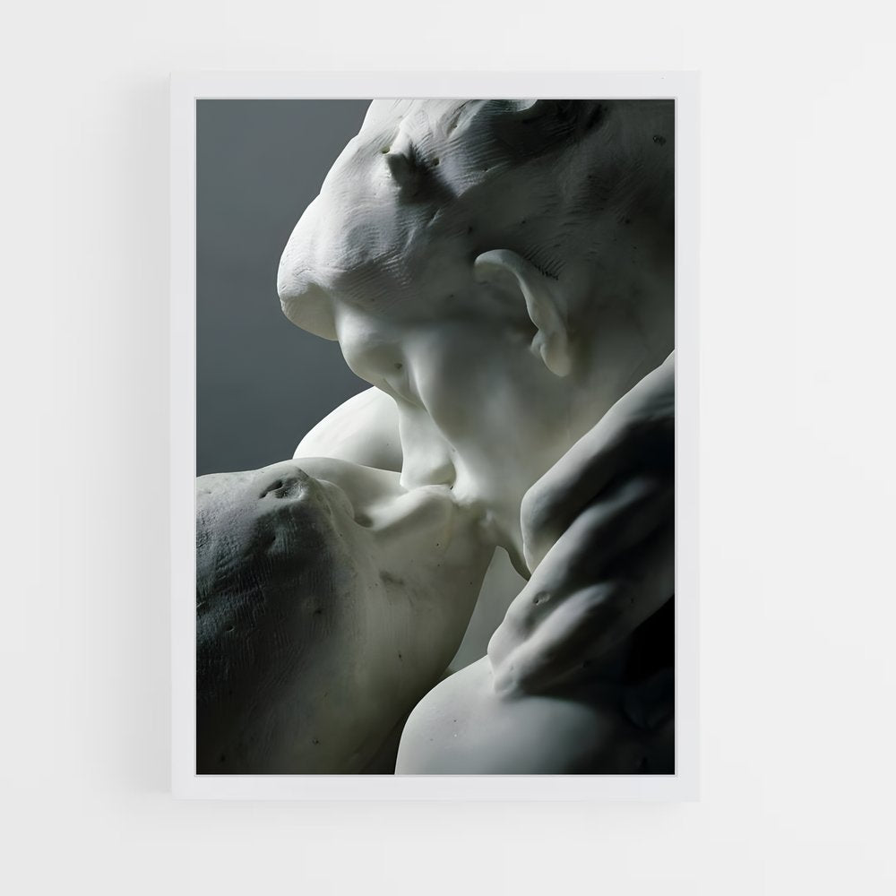 ap-the kiss rodin-10 cadre Blanc