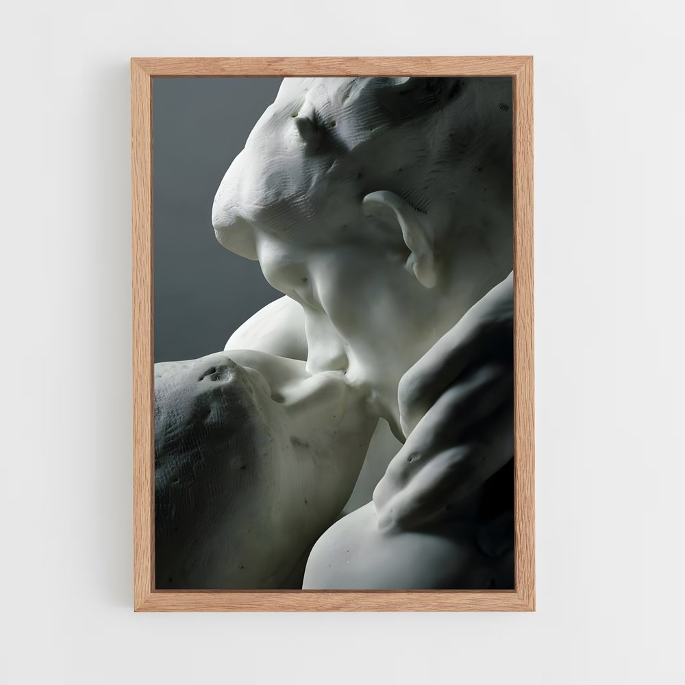 ap-the kiss rodin-10 cadre Bois clair