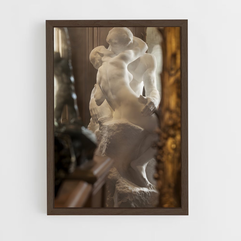 ap-the kiss rodin-2 cadre Bois foncé