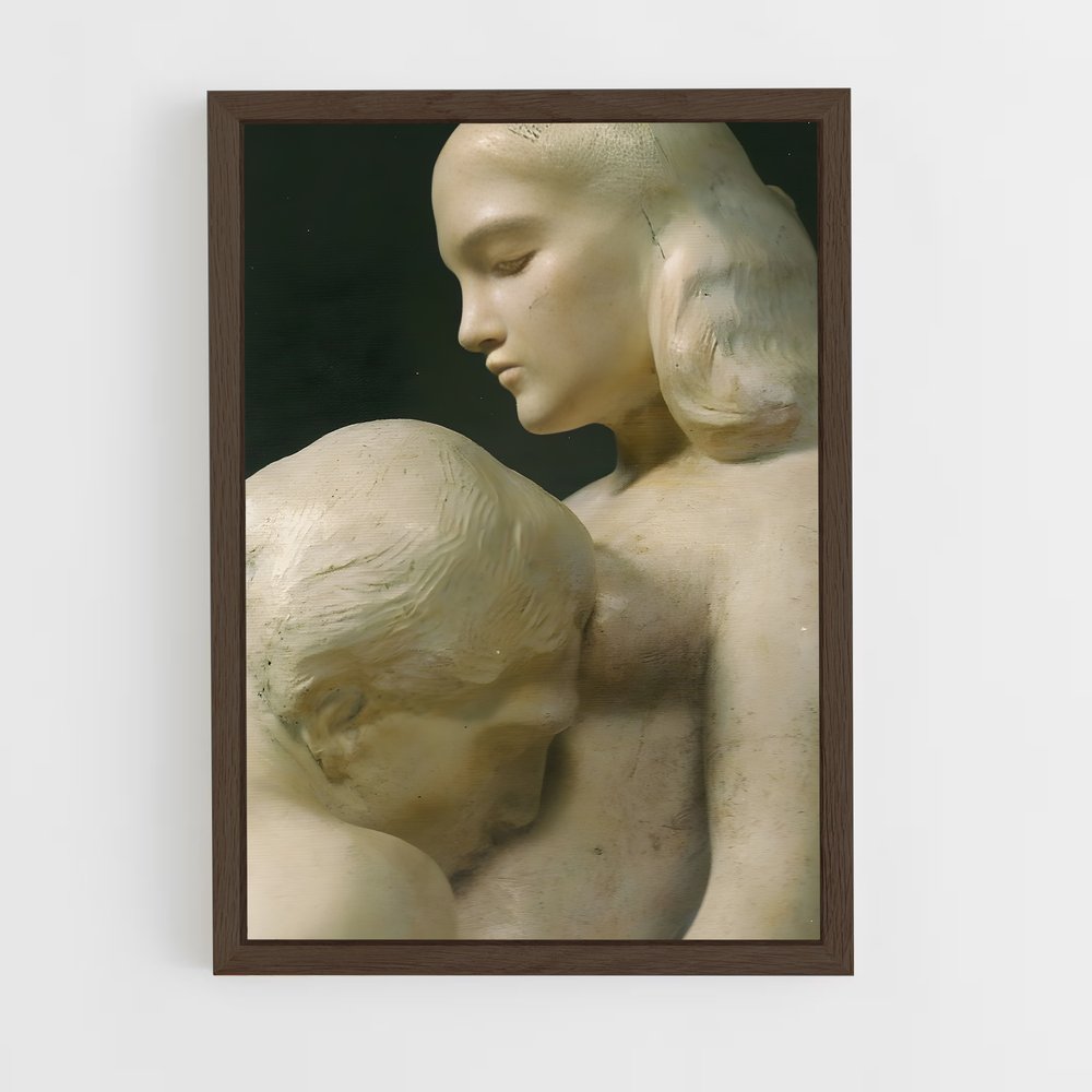 ap-the kiss rodin-3 cadre Bois foncé