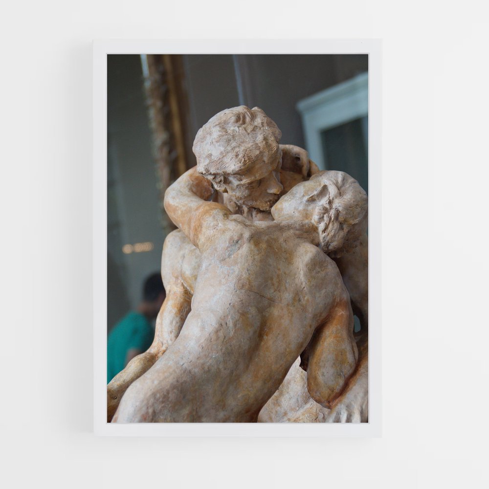 ap-the kiss rodin-4 cadre Blanc
