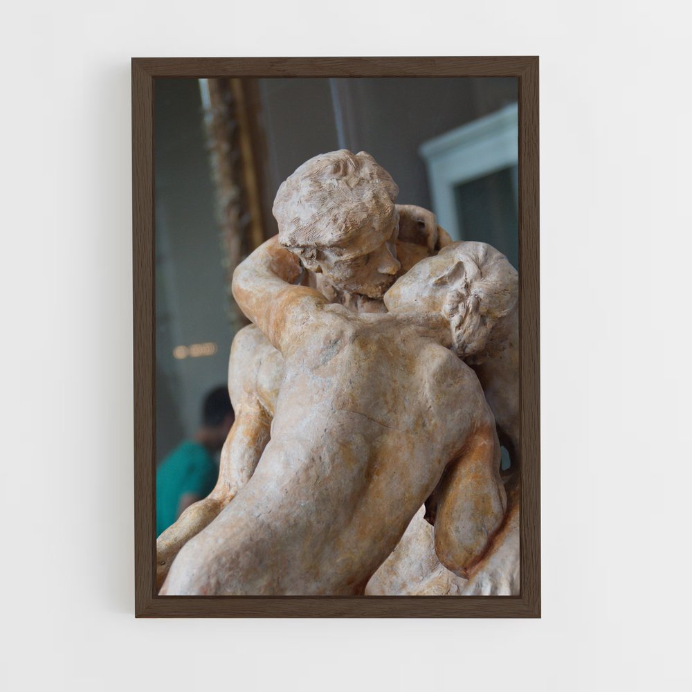 ap-the kiss rodin-4 cadre Bois foncé