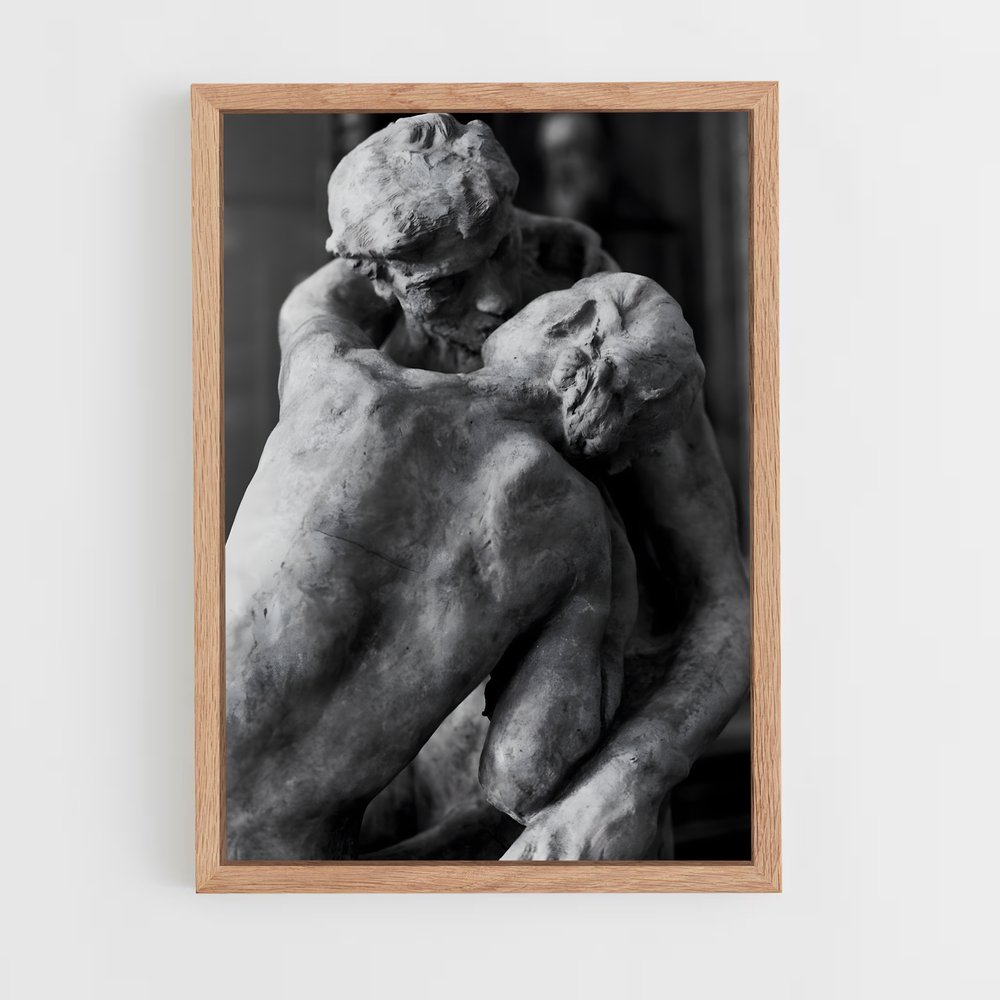 ap-the kiss rodin-5 cadre Bois clair