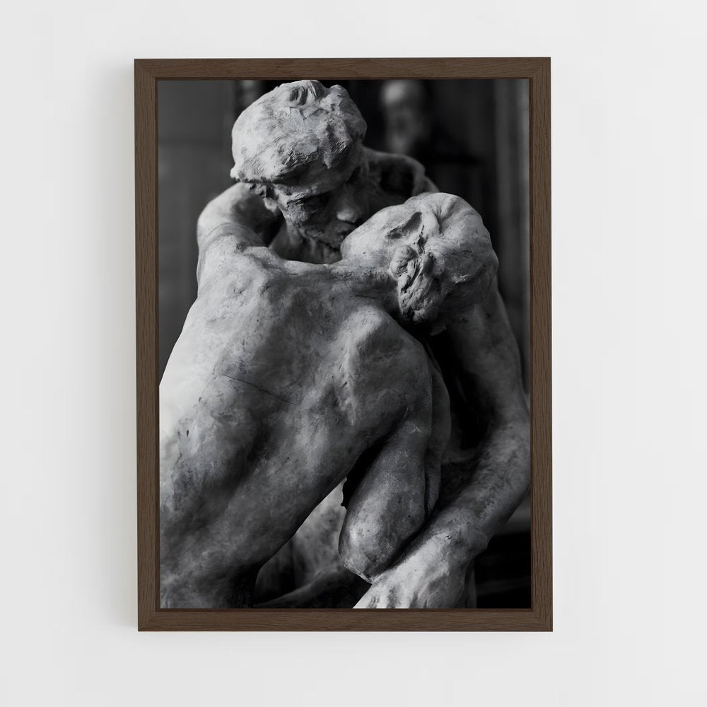 ap-the kiss rodin-5 cadre Bois foncé